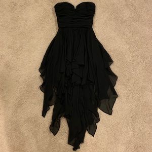 Arden B Flowy High-Low Strapless Dress XS